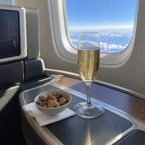 Pre-departure, first class