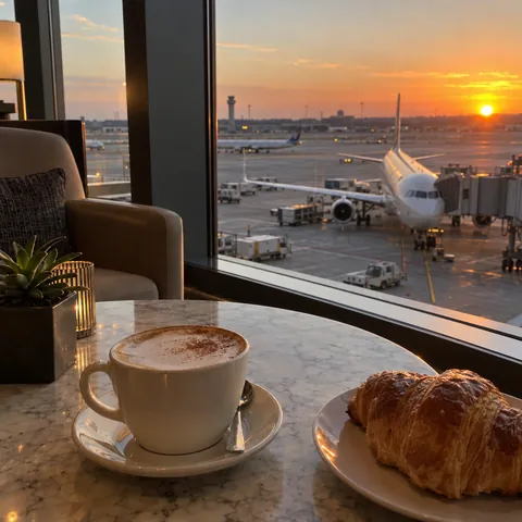 Lounge before AMM → LHR